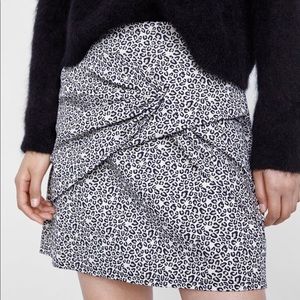 Zara cheetah print skirt